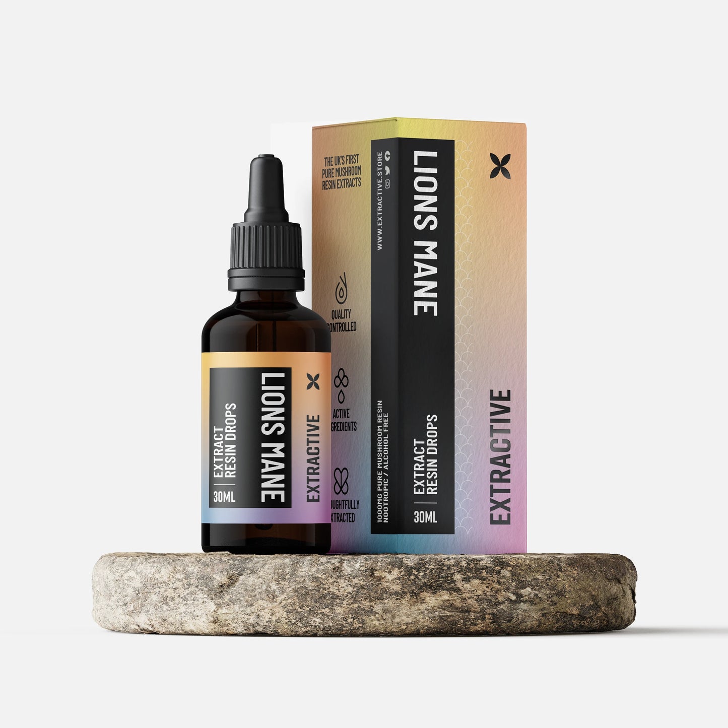 LIONS MANE- PURE MUSHROOM RESIN EXTRACT DROPS - ALCOHOL-FREE